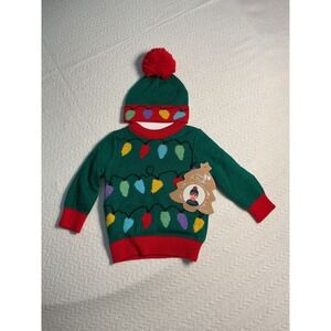 So Dorable‎ Baby Christmas Lights Sweater Set 0-6M Holiday Outfit NWT